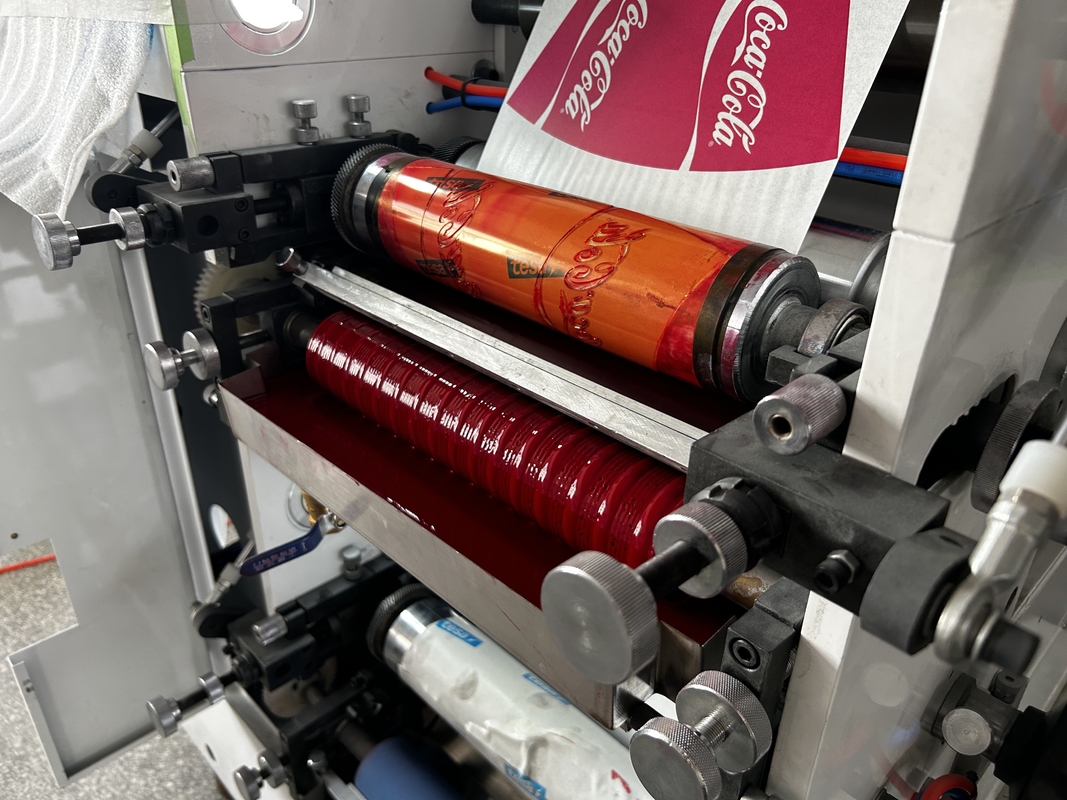 Machine d'impression semi automatique de label de Flexo de 2 couleurs 320mm 80m/minute